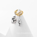 Minimalist 925 Silver Chunky Earring 18K gold Plated